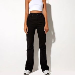 Motel Rocks Bootleg Jeans Black Size Small